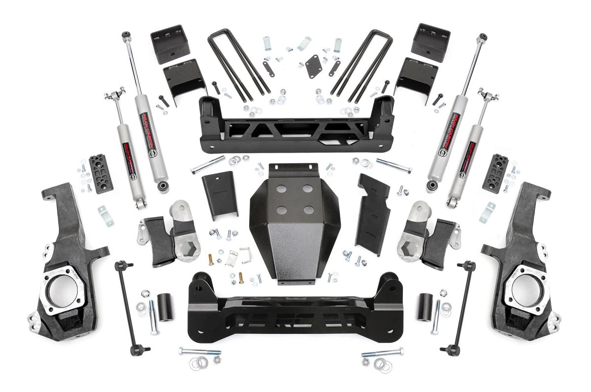 Chevrolet Silverado 2500 HD Suspension Lift Kit - Rough Country - 5-Inch Non-Torsion Drop - '20-'25